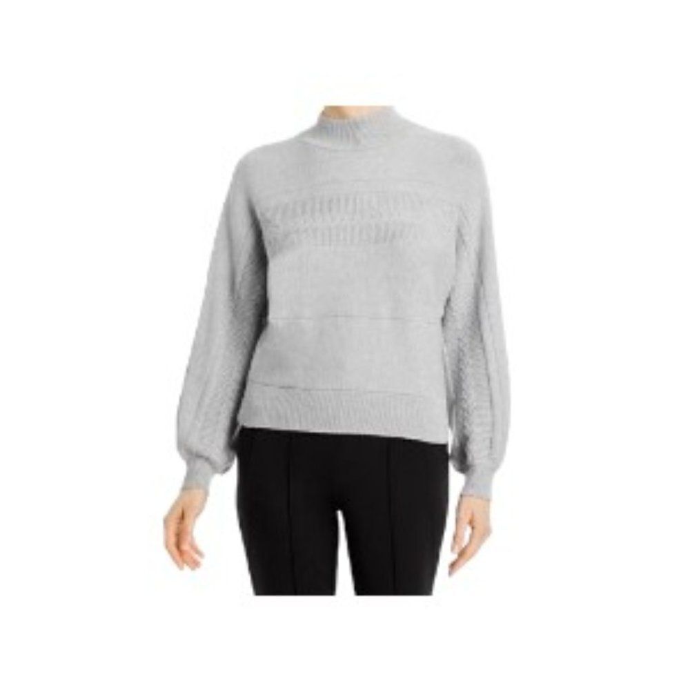 T Tahari Dolman Balloon Sleeve Sweater Gray Medium NWT - Picture 1 of 2
